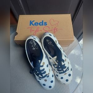 Taylor Swift Keds White Polka-dot shoes